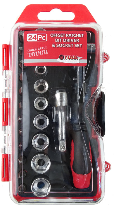 Utool Bit Driver and Socket Set, 24 pcs