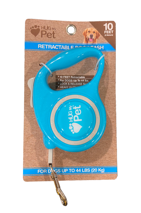 Hug My Pet Retractable Leash, 10 ft