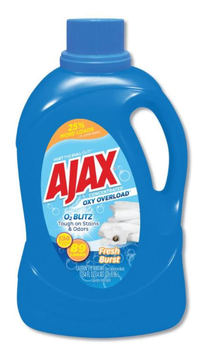 Ajax Oxy Overload Fresh Burst Liquid Laundry Detergent , 134 oz