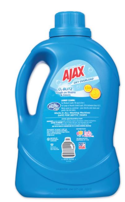 Ajax Oxy Overload Fresh Burst Liquid Laundry Detergent , 134 oz