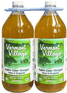 Vermont Village Raw Organic Apple Cider Vinegar, 2 x 946 ml