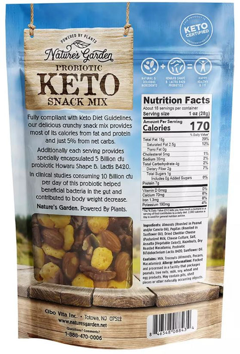 Nature's Garden Probiotic Keto Snack Mix , 18 oz