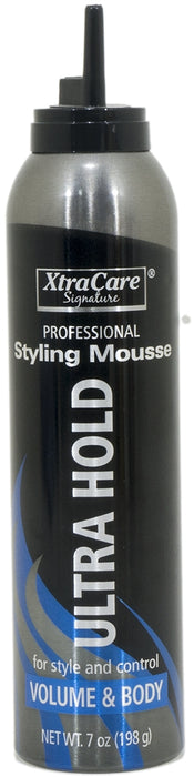 Xtra Care Professional Ultra Hold Styling Mousse,  Volume & Body, 7 oz