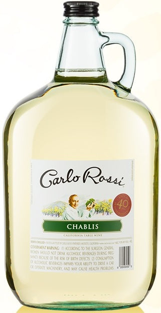 Carlo Rossi Chablis Wine, California, 4 L