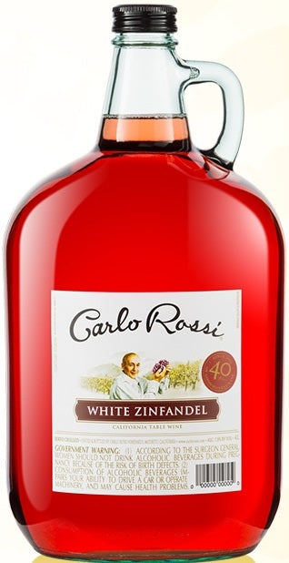 Carlo Rossi White Zinfandel Wine, California, 4 L