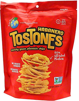 Tostones Plantain Chips, Habanero, 100 gr