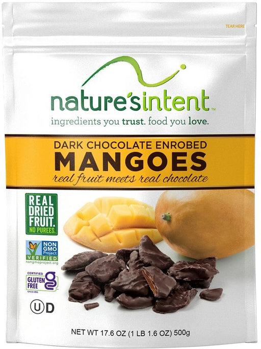 Nature's Intent Dark Chocolate Covered Mangoes, 500 gr