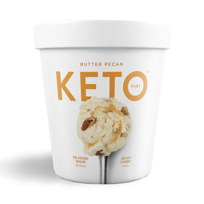 Keto Pint Butter Pecan Ice Cream , 16 oz