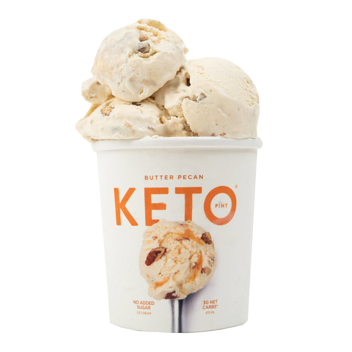 Keto Pint Butter Pecan Ice Cream , 16 oz