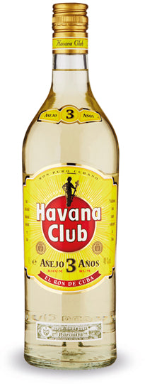 Havana Club 3 Years Aged White Rum, 1 Liter, 1 L