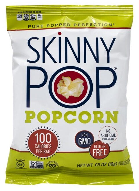 The SkinnyPop 100 Calorie Popcorn, Value Pack, 28 ct