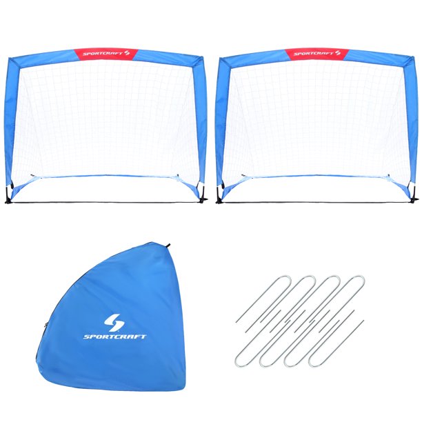 Sportscraft Soccer Goal Pop Up, 4' x 3', Set Of 2, 2 ct