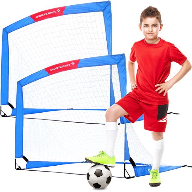 Sportscraft Soccer Goal Pop Up, 4' x 3', Set Of 2, 2 ct