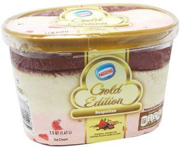 Nestle Gold Edition Ice Cream, Neapolitan, 1.14 L