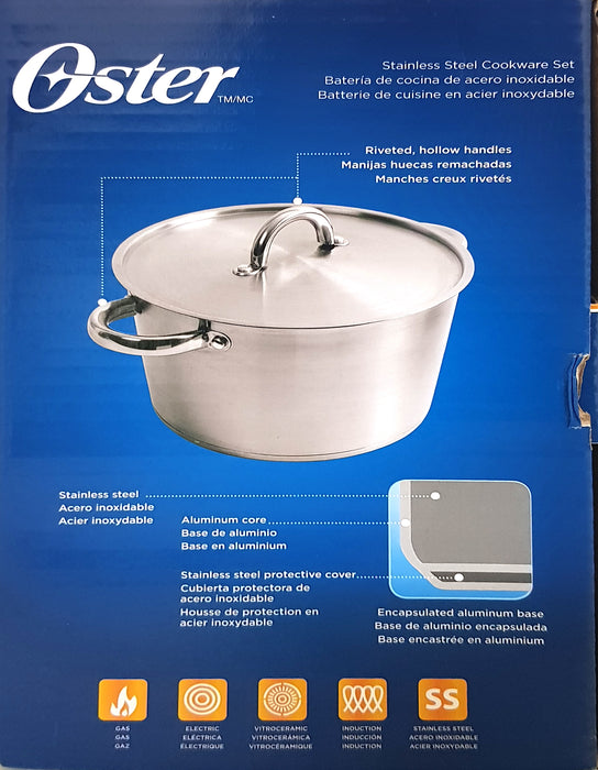 Oster Cookware Set, 8 pcs