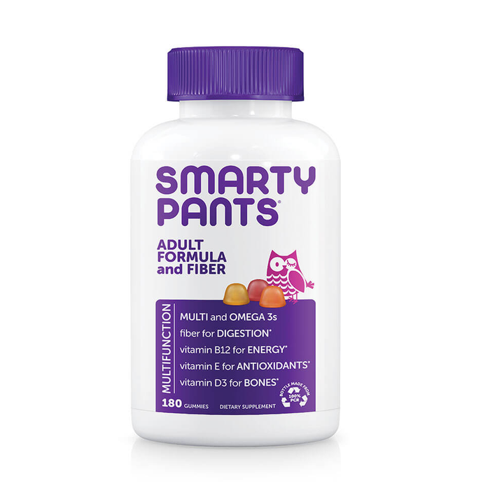 SmartyPants Adult Formula And Fiber Vitamin Gummies, 180 ct