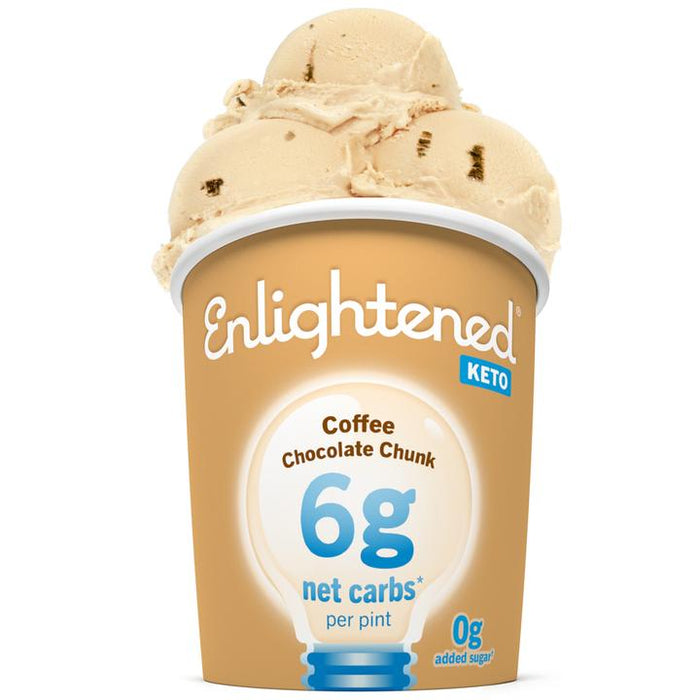 Enlightened Coffee Chocolate Chunk Keto Ice Cream , 1 pt