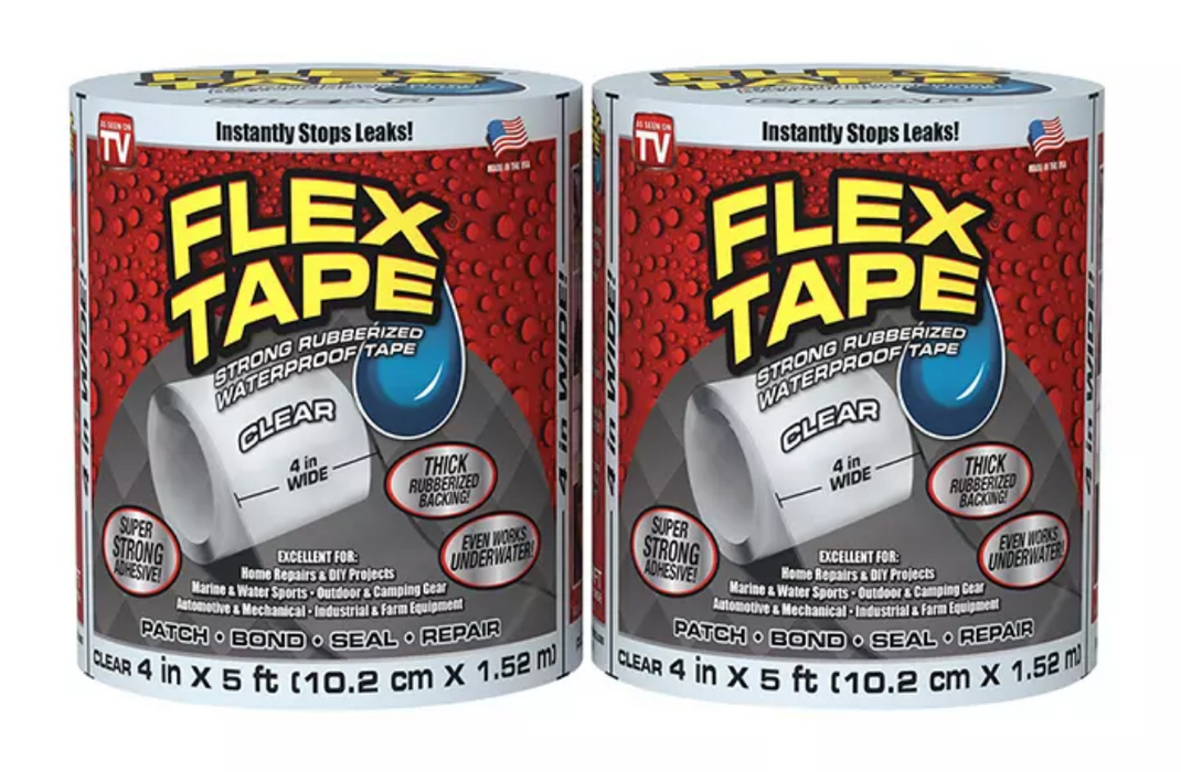 Flex Tape Clear, 2-Pack , 2 ct