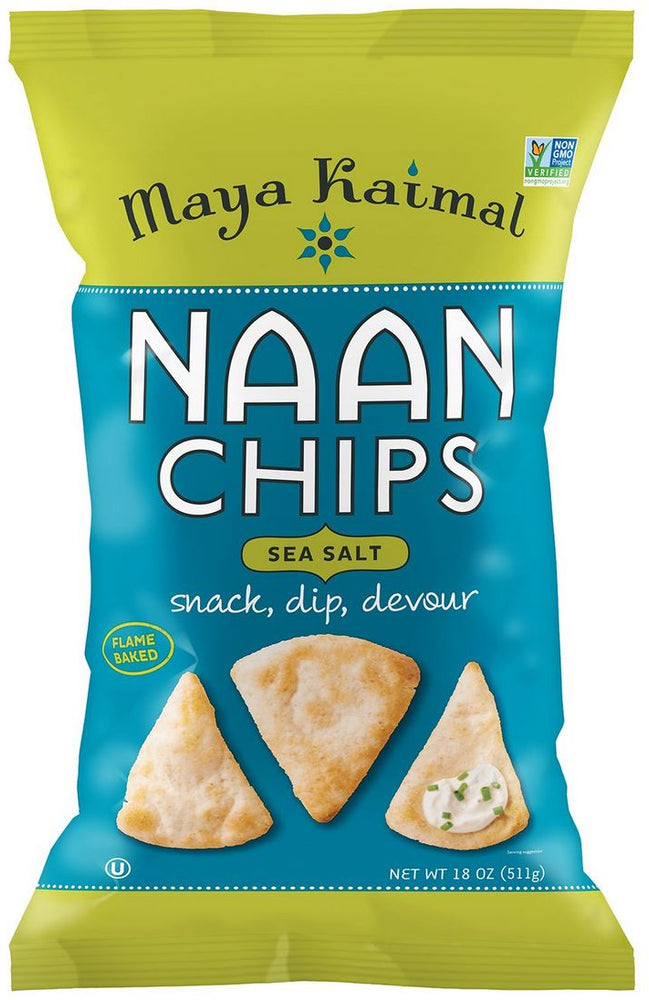 Maya Kaimal Flame Baked Naan Chips, 18 oz