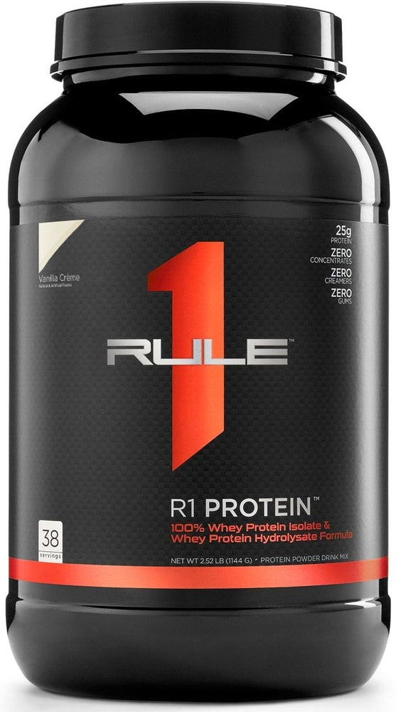 Rule 1 Whey Isolate Protein Powder, Vanilla Creme, 2.52 lbs