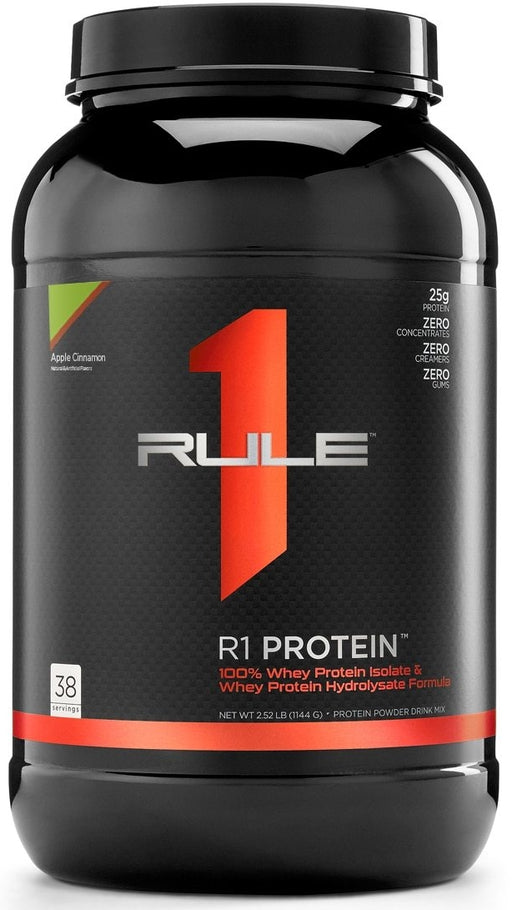 Rule 1 Whey Isolate Protein Powder, Apple Cinnamon, 2.52 lbs