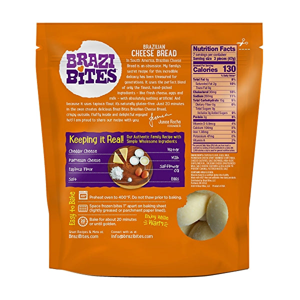 Brazi Bites Brazilian Cheese Bread, Cheddar & Parmesan , 11.5 oz