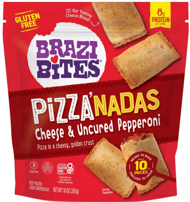 Brazi Bites Cheese & Uncured Pepperoni Pizza'nadas , 10 oz