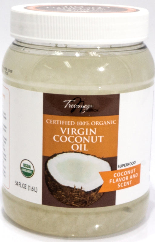 Tresomega Organic Coconut Oil, 54 oz