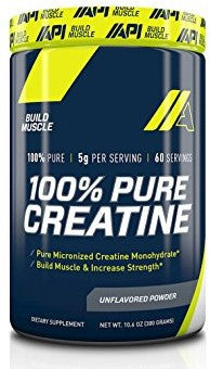 API 100% Pure Creatine Powder, Unflavored, 300 gr