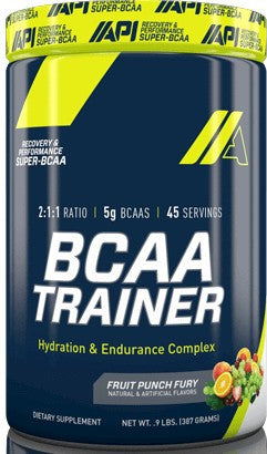 API BCAA Trainer Hydration & Endurance Complex, Fruit Punch Fury, 0.9 lbs