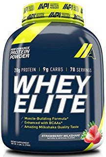 API Whey Elite Protein Powder, Strawberry Milkshake, 5 lbs