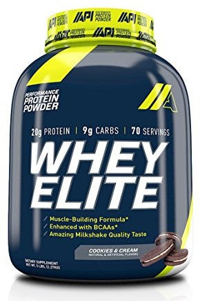 API Whey Elite Protein Powder, Cookies & Cream, 5 lbs