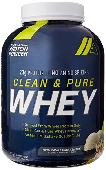 API Clean & Pure Whey Protein Powder, Rich Vanilla Milkshake, 4 lbs