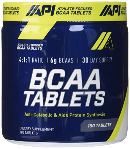 API BCAA Anti-Catabolic & Protein Synthesis Aid Tablets, 180 ct