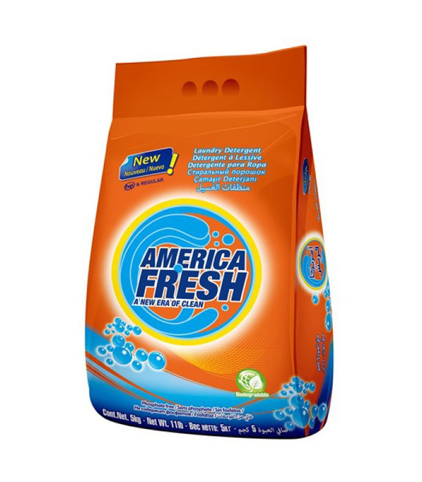 America Fresh Laundry Powder Detergent , 5 kg