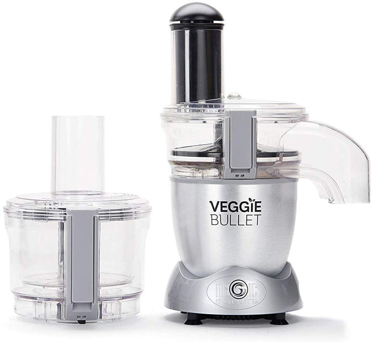 Veggie Bullet Electric Food Processor, Silver, 12 pcs