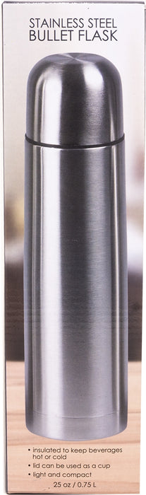 Goisco 0.75 Liter Stainless Steel  Bullet Flask, 25 oz