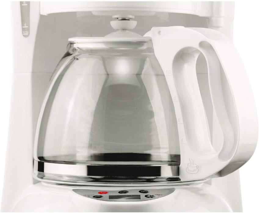 Brentwood White Digital Coffee Maker, 12 cups