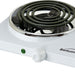 Brentwood 1500 Watt Double Electric Burner, White, Model #TS-368W