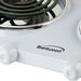 Brentwood 1500 Watt Double Electric Burner, White, Model #TS-368W