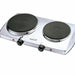 Brentwood Electric 1440 Watt Double Hotplate Burner, Chromed Finish, Model #TS-372