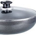 Brentwood 12 inch (30 cm) Non-Stick Aluminium Wok with Lid, Gray, Model #BWL-408