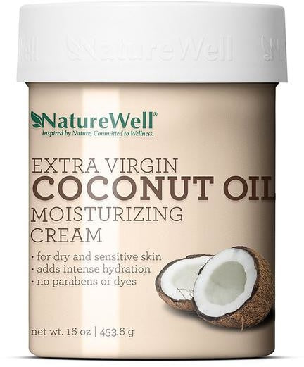 Nature Well Extra Virgin Coconut Oil Moisturizing Cream, 16 oz