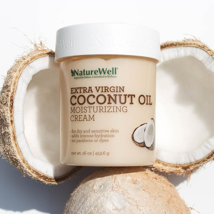 Nature Well Extra Virgin Coconut Oil Moisturizing Cream, 16 oz