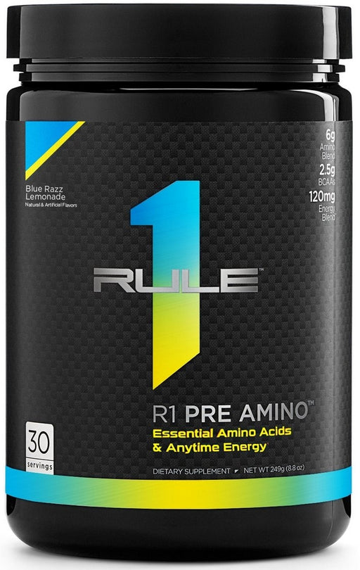 Rule 1 Pre Amino Acids & Energy, Blue Razz Lemonade, 249 g