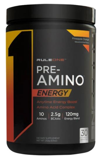 Rule 1 Pre-Amino Energy, Pineapple Orange Flavor , 252 gr