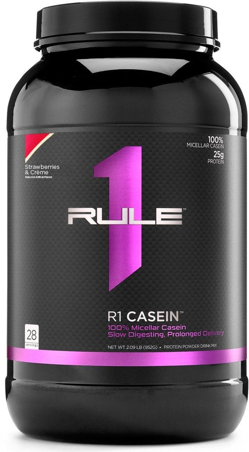 Rule 1 Casein Powder, Strawberry & Creme, 924 gr