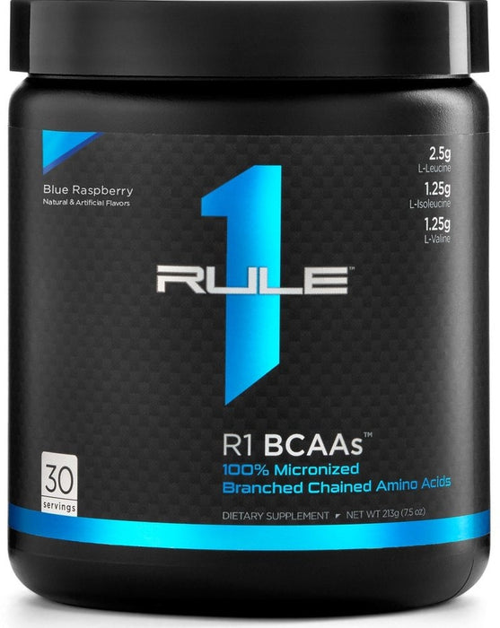 Rule 1 BCAA, Blue Raspberry, 216 gr