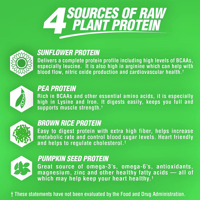 Nutrex Plant Protein Gourmet-Taste Protein Powder, German Chocolate Flavor , 1.25 lbs