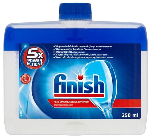 Finish 5 x Power Actions Dishwashing Machine Cleaner, 250 ml